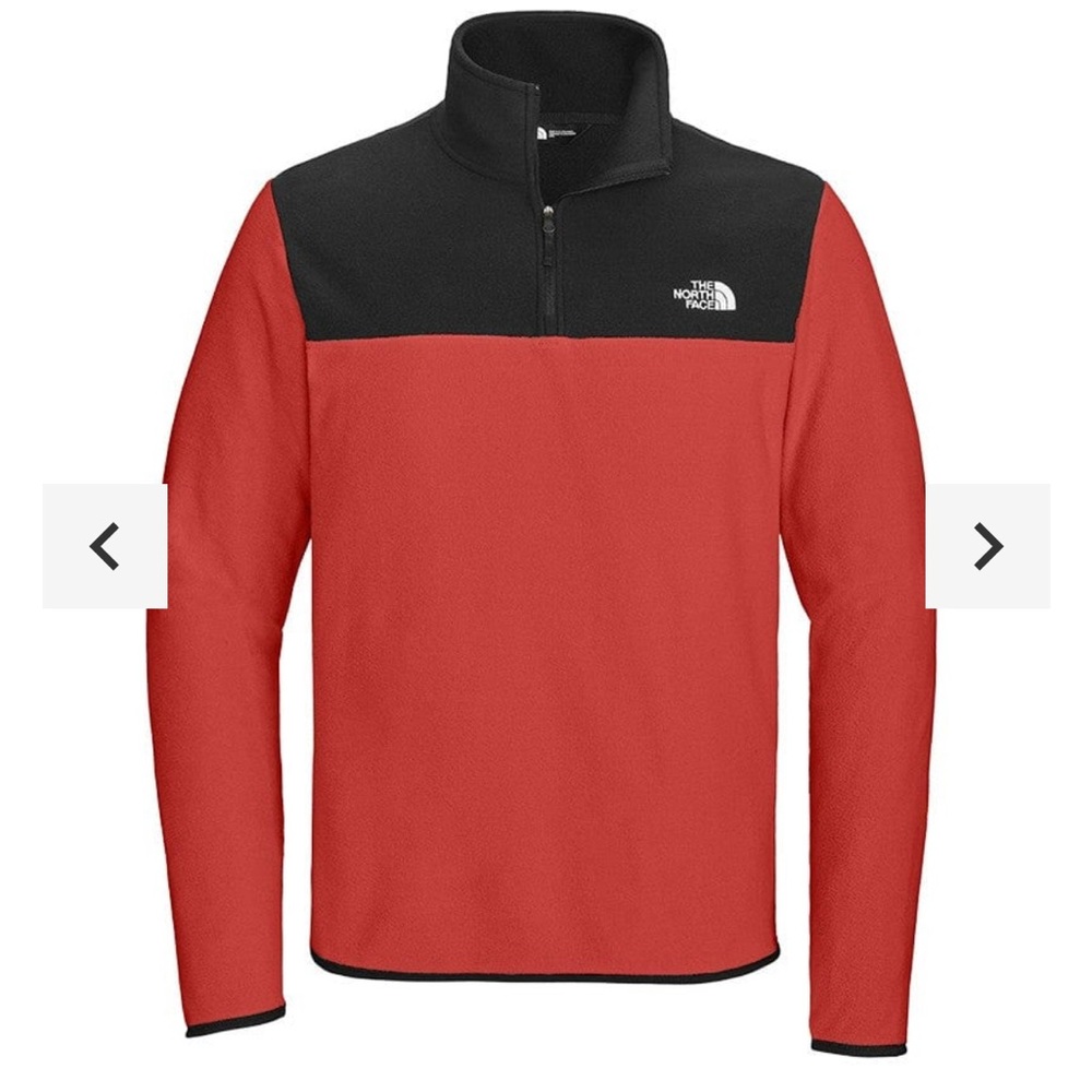 NorthFace Boys XL GLACIER 1/4-ZIP FLEECE Red